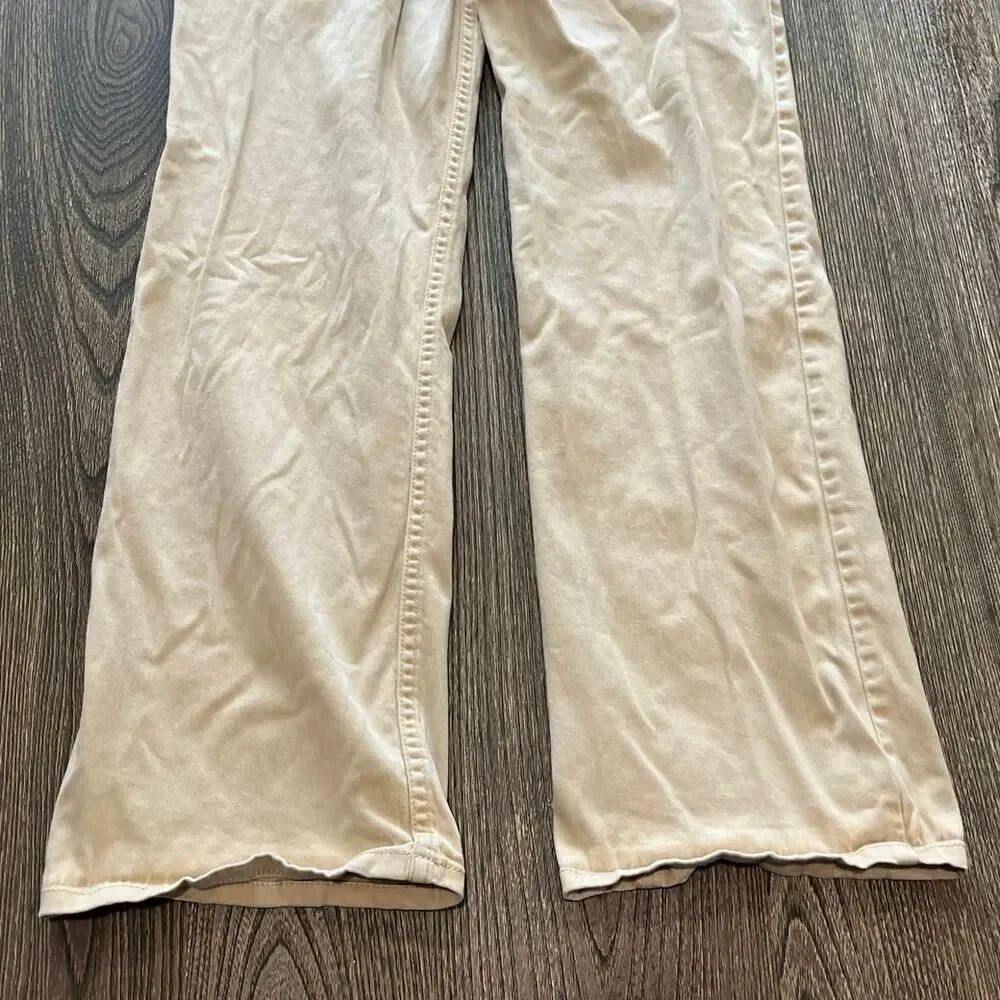 Eddie Bauer Womens Bootcut Jeans High Rise Denim Cotton Blend Stretch Tan Size 8 - Picture 12 of 12